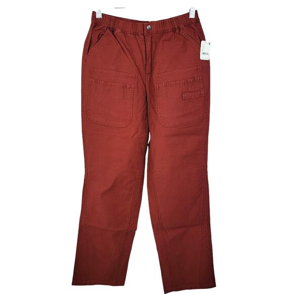 Free People Movement High Waist Cargo Garnet Red Voyage Utility Pants Size Small - Picture 15 of 16